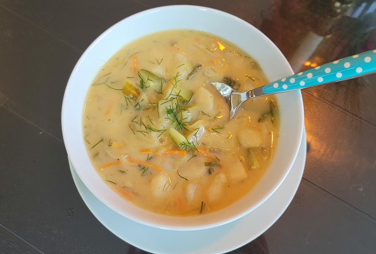 Zuppa di Cetriolini all'Aneto