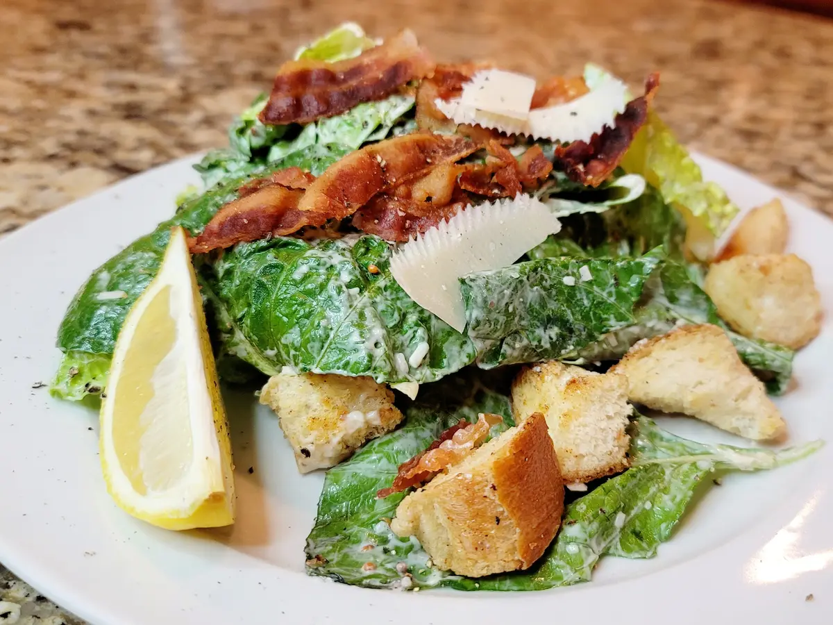 Caesar Salad with the Best Buttery Croutons