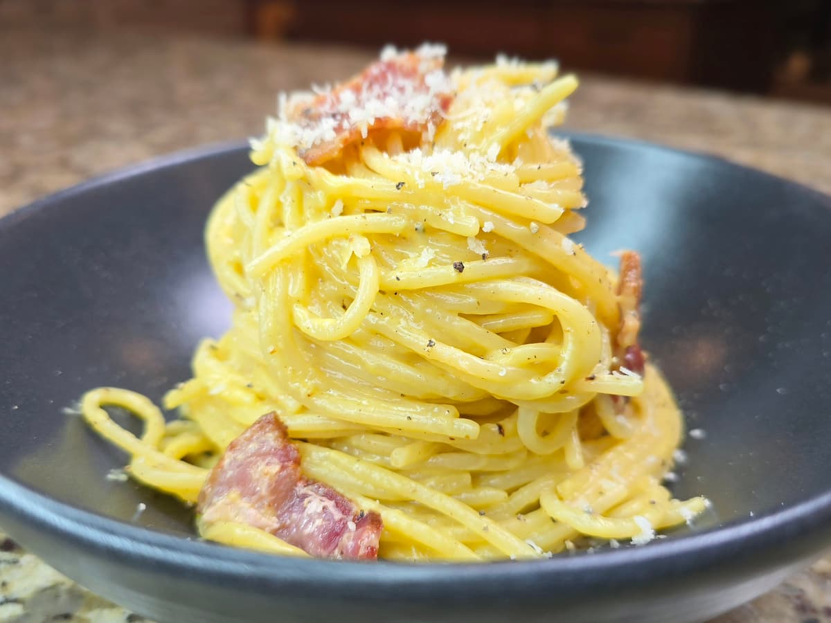 कार्बोनारा preparation step 3
