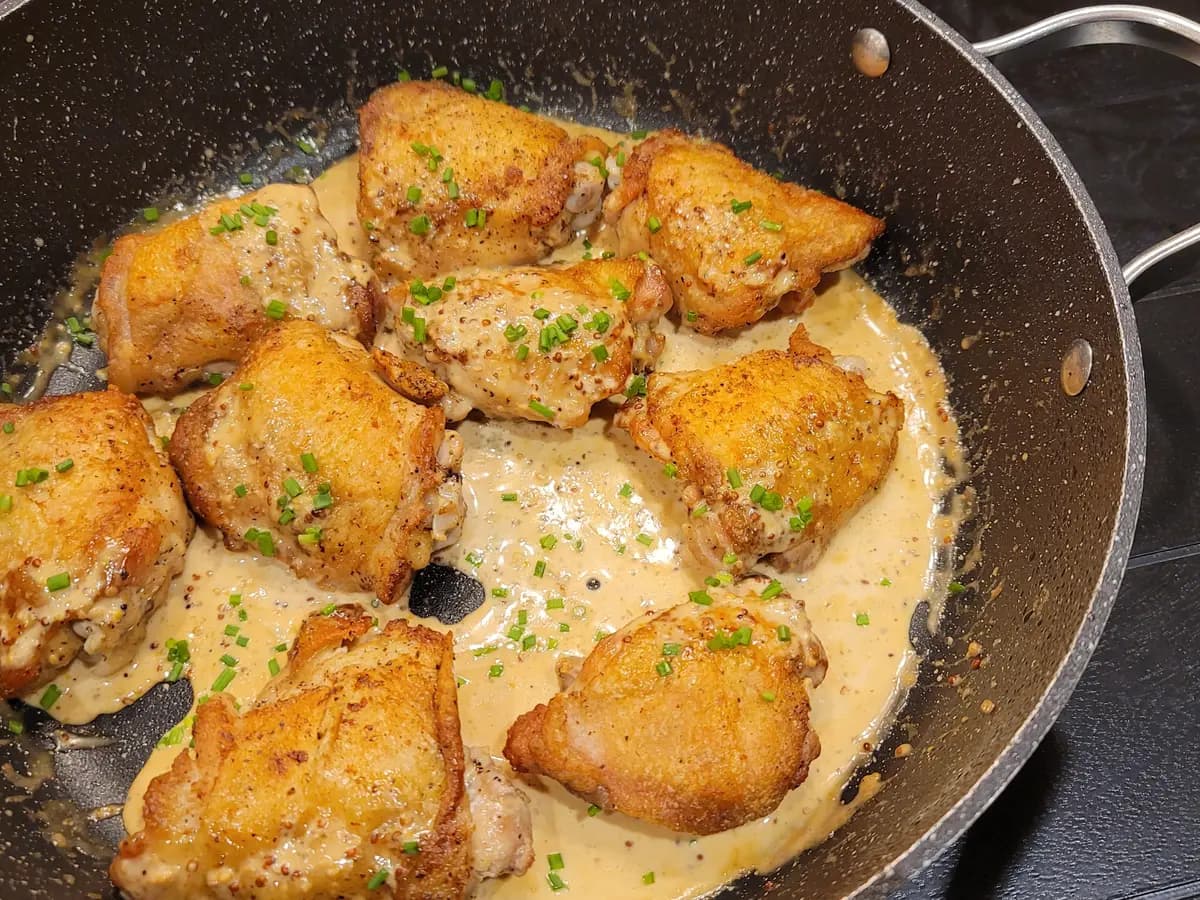 Chicken in Creamy Mustard Sauce
