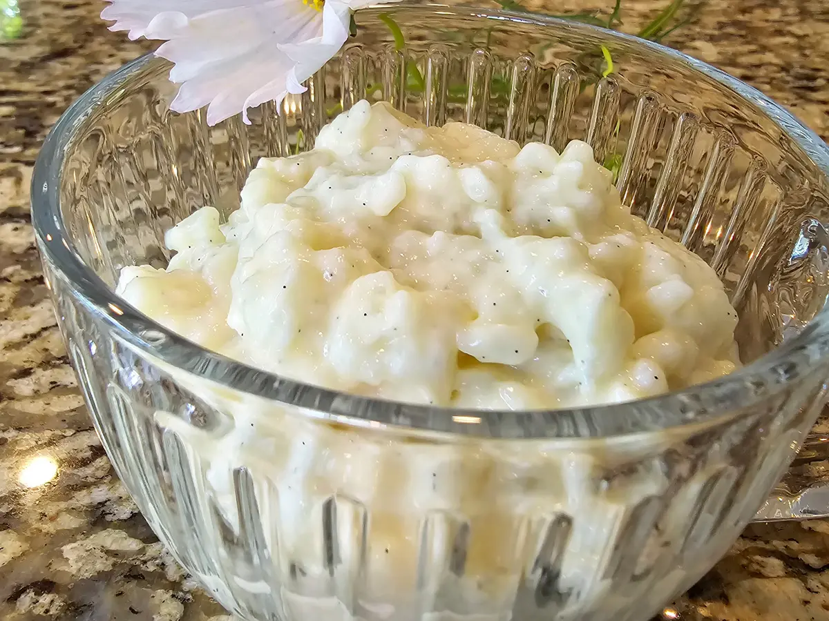 Arroz Doce Cremoso com Baunilha