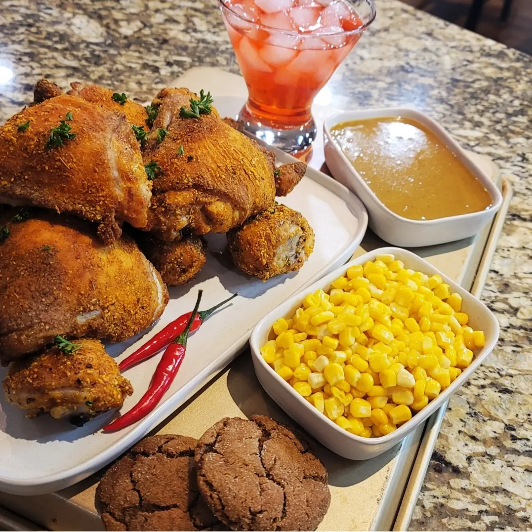 ओवन-फ्राइड चिकन preparation step 1