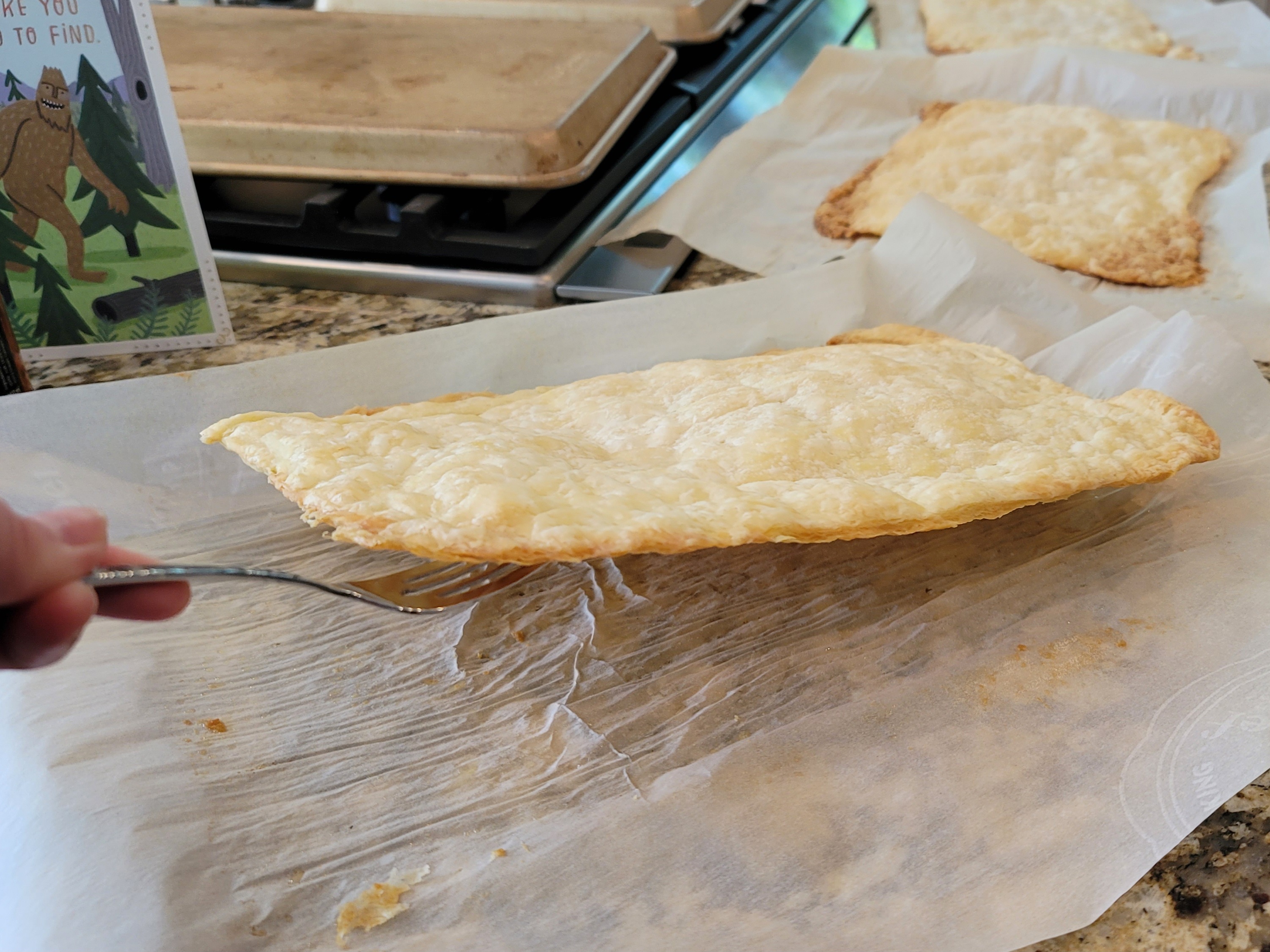 빠른 퍼프 페이스트리 preparation step 1