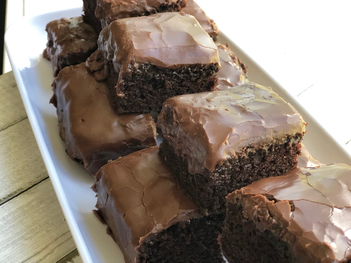 しっとり濃厚チョコレートズッキーニブラウニー&ファッジフロスティング 🍫