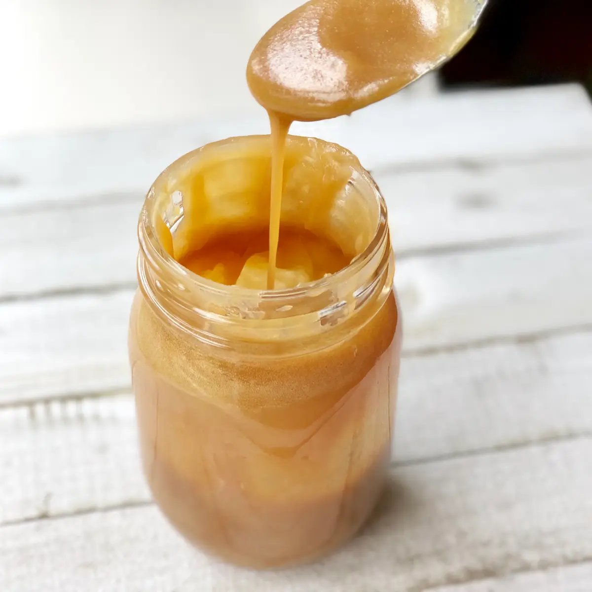 Amazing salted caramel. Or, technically, “butterscotch sauce”
