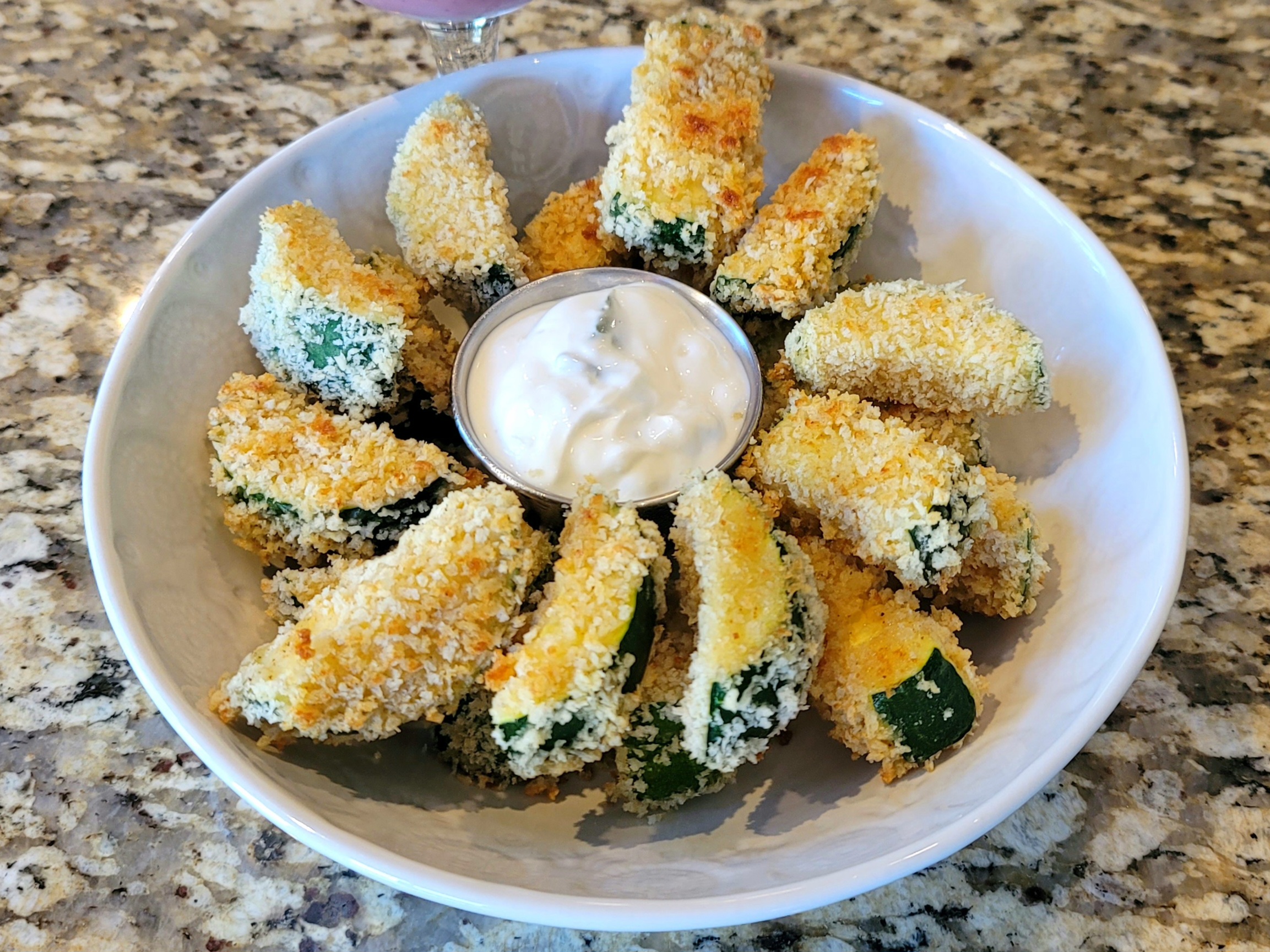 Zucchini Crujiente preparation step 1