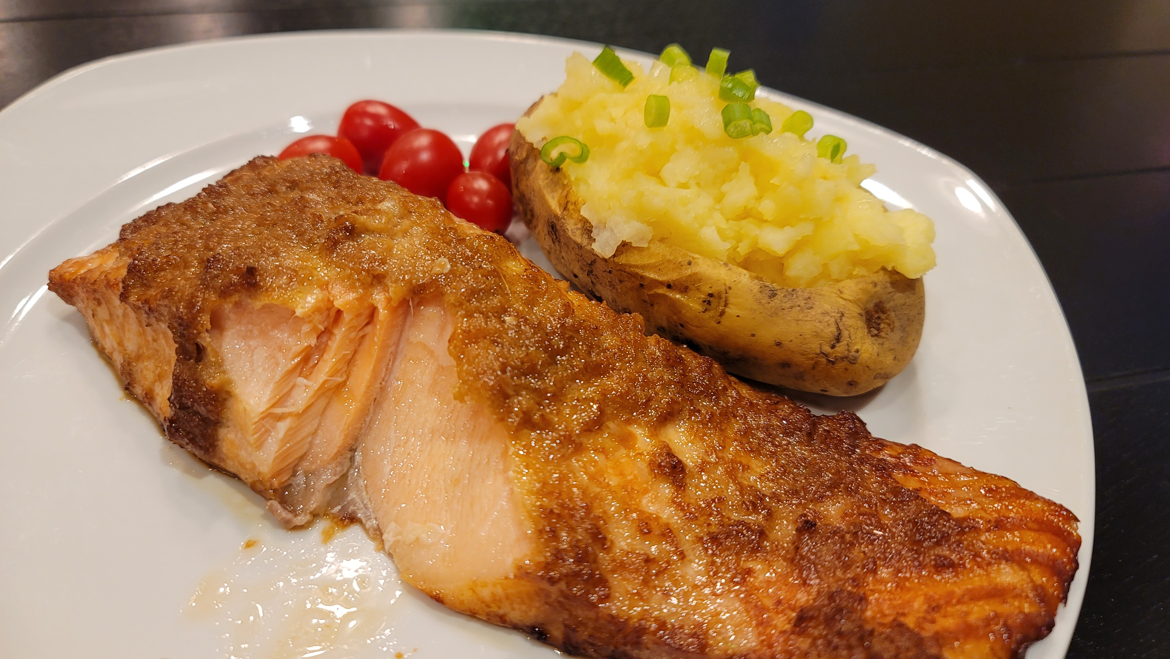 Saumon au Gingembre et à la Sauce Soja preparation step 1