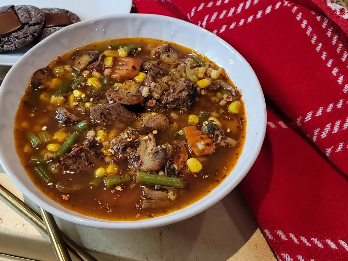 Hearty Pot Roast Beef and Barley Soup