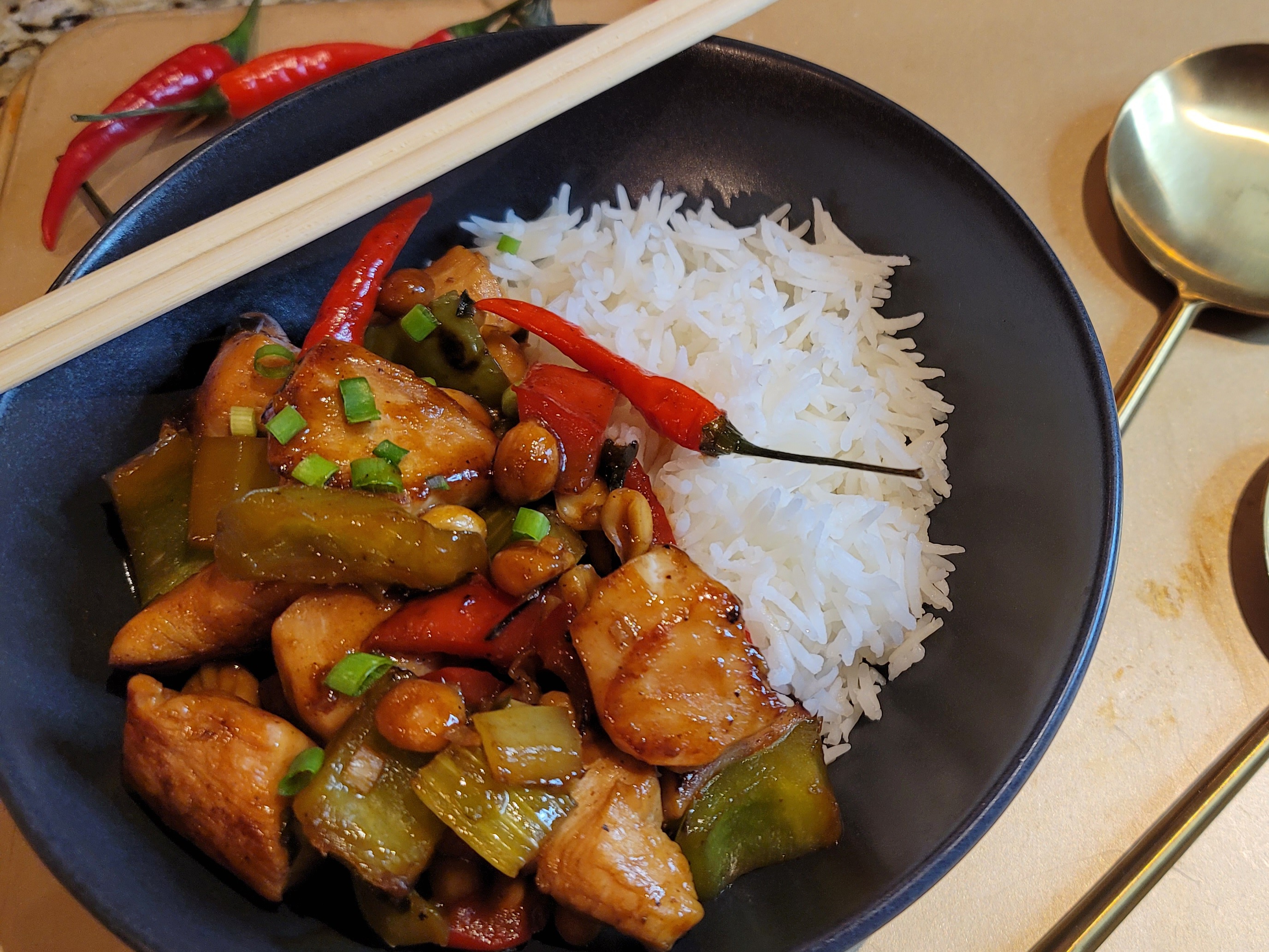 쿵파오 치킨 preparation step 1