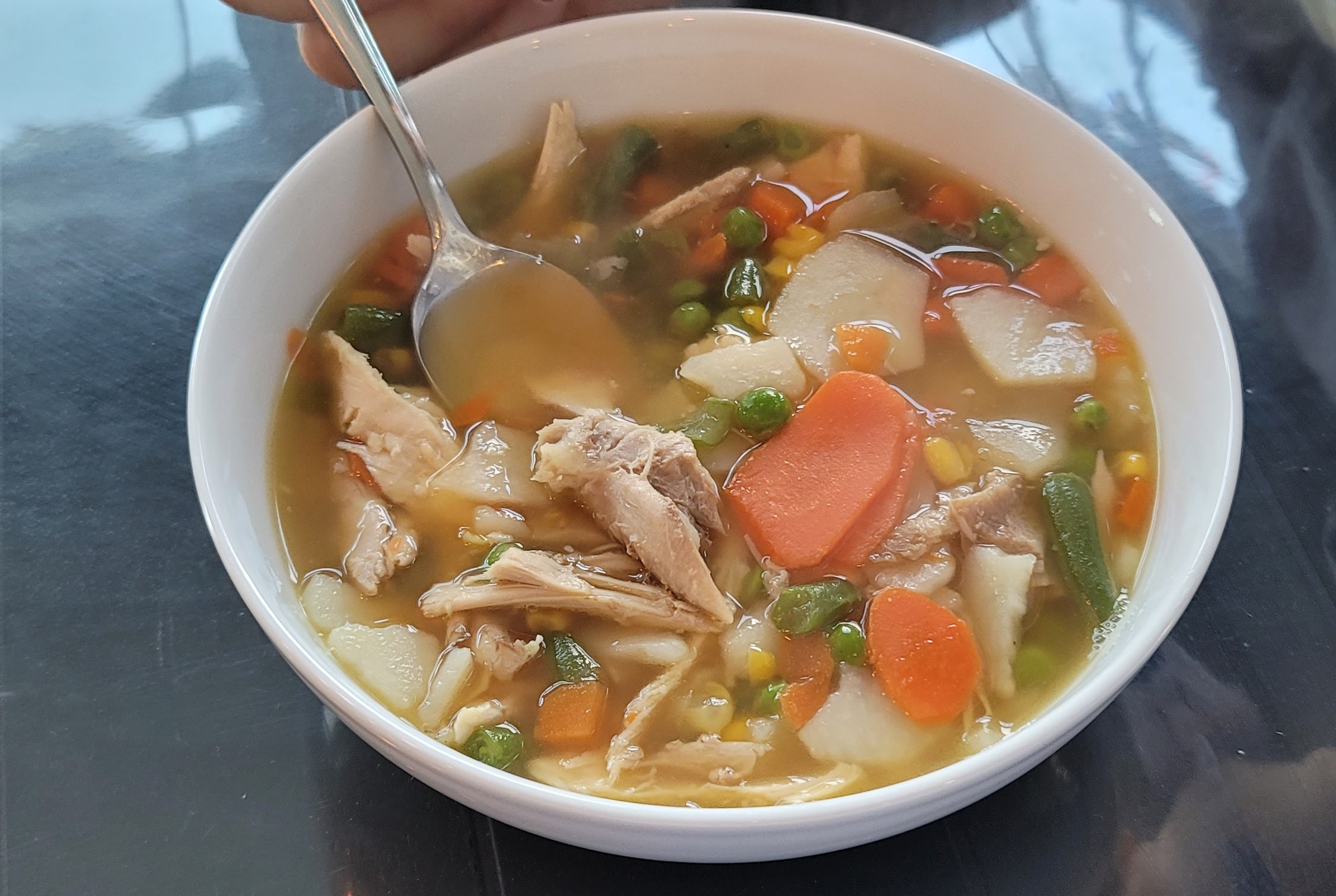 Truthahnsuppe preparation step 1