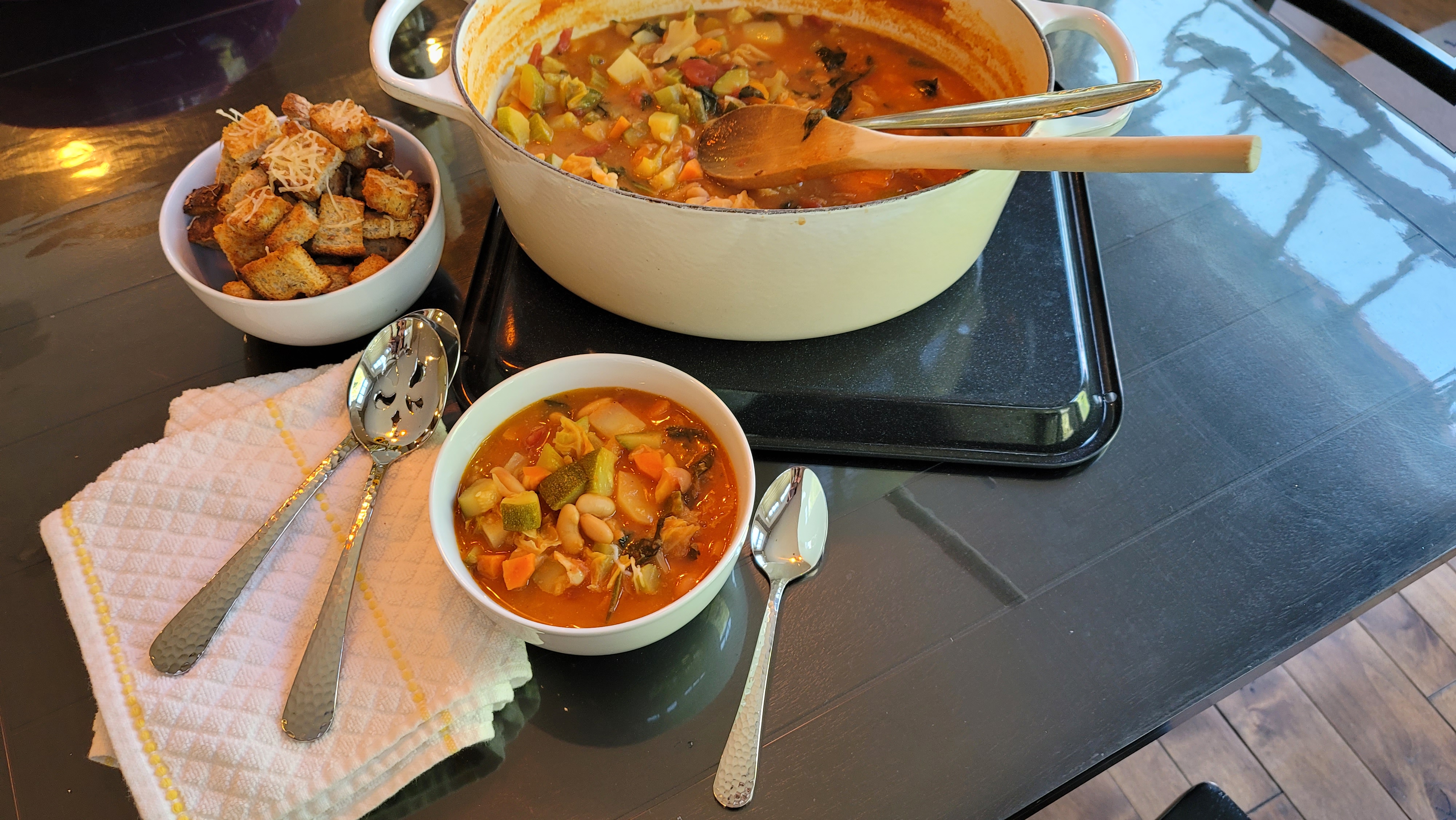 מרק ירקות טוסקני preparation step 3