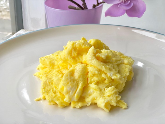 Fluffy scrambled eggs - my absolute favourite way to enjoy eggs