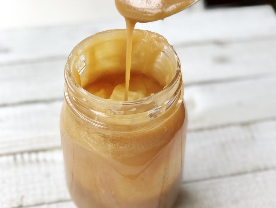 Amazing salted caramel. Or, technically, "butterscotch sauce"