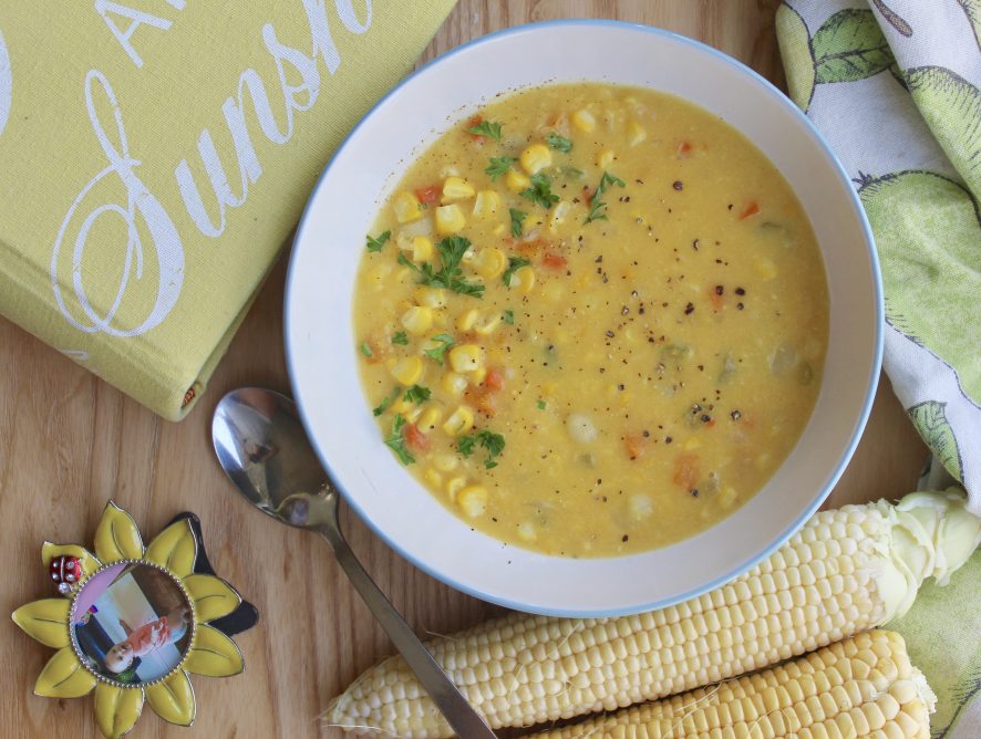 Incredibly Delicious Corn Chowder - Guilt Free Comfort Dish