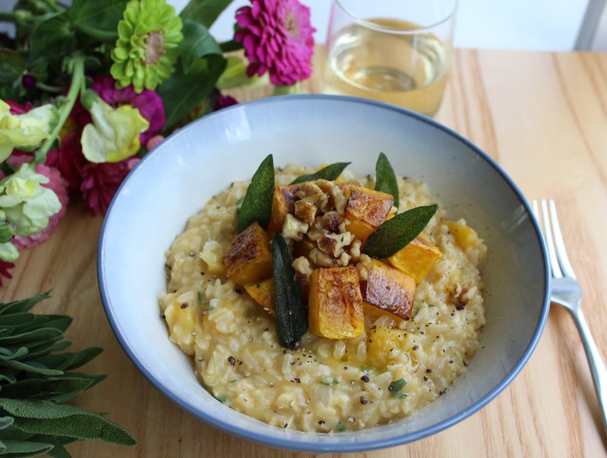 Healthy Brown Rice Butternut Squash Risotto