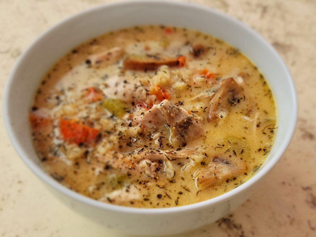 Chicken Mushroom Brown Rice Soup – Food 400°