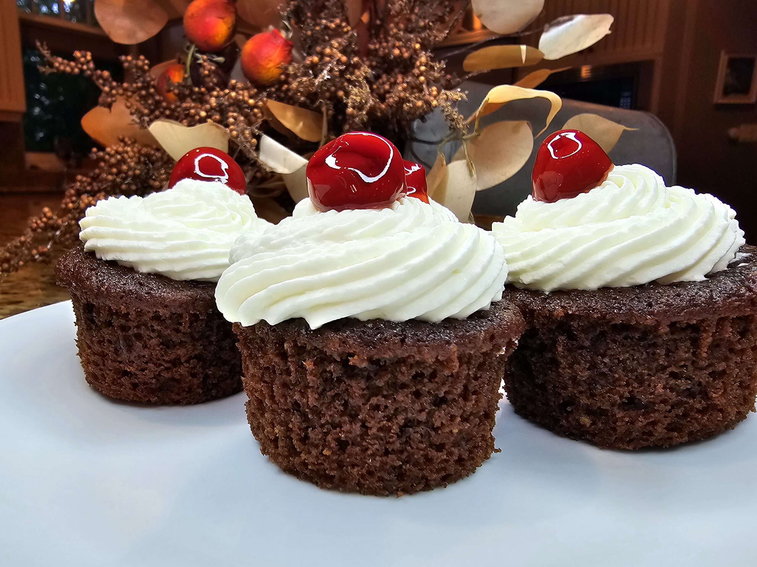 The Ultimate Black Forest Cupcakes 🍒🍫 with Mascarpone Whipped Cream